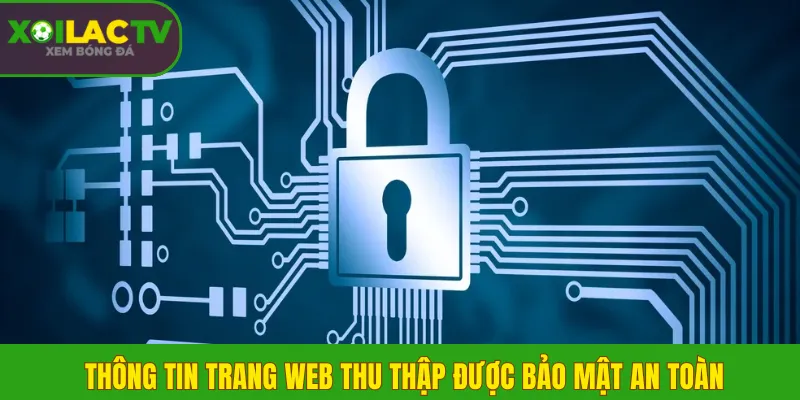 Thông tin trang web thu thập được bảo mật an toàn